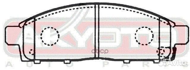 Колодки тормозные дисковые передние mitsubishi