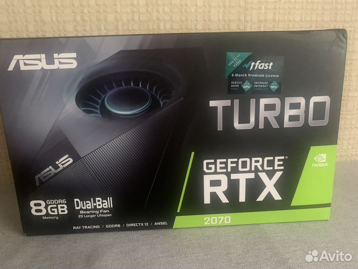 Видеокарта asus Turbo GeForce RTX 2070 8GB
