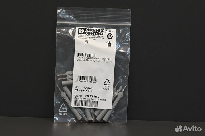 Phoenix contact 3032790 PAI-4-FIX GY новый, 1202 ш