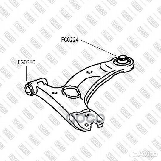 Сайлентблок рычага подвески перед fixar FG0360