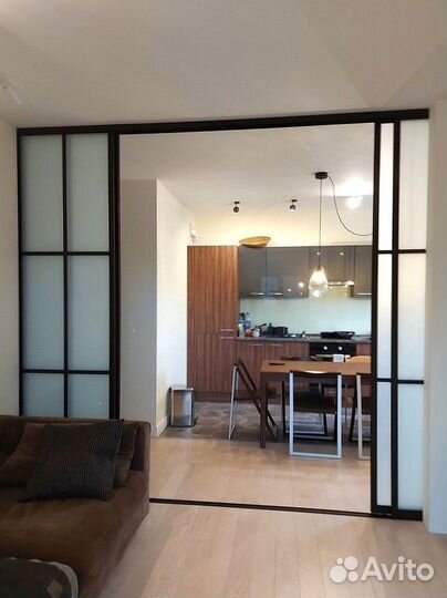 Межкомнатные перегородки из алюминия на заказ