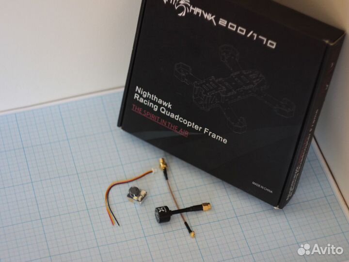 Гоночный FPV квадрокоптер на запчасти
