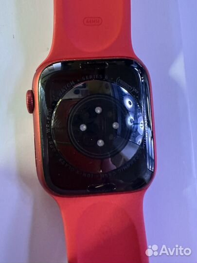 Часы apple watch 6 44 mm red