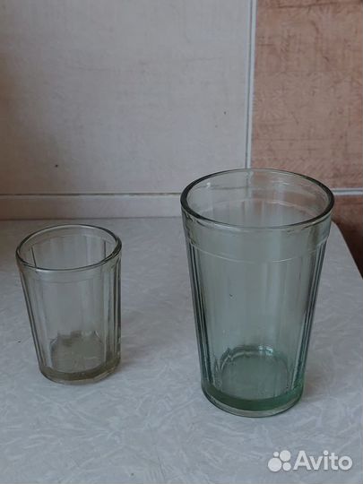 Стаканы граненые СССР 100 мл 350шт,200 мл 55 шт