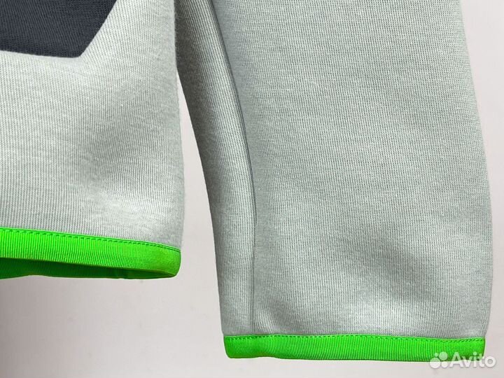 Кофта Nike Tech Fleece Light Grey Black Green