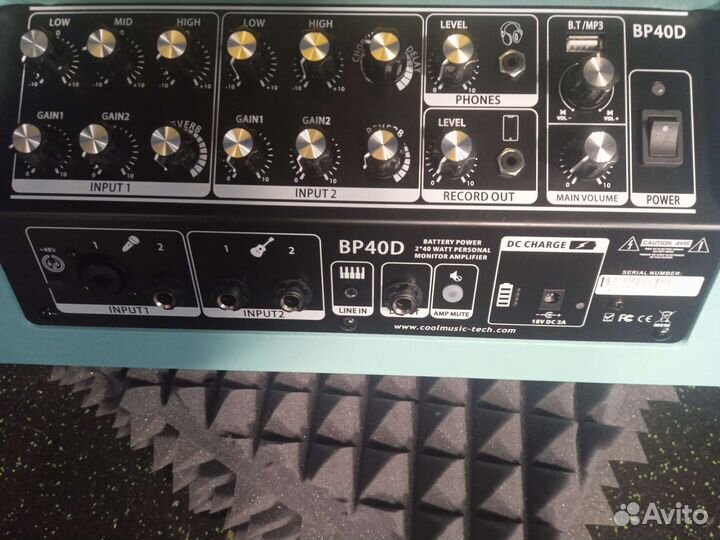 Портативный комбоусилитель Coolmusic BP40D (80Вт)