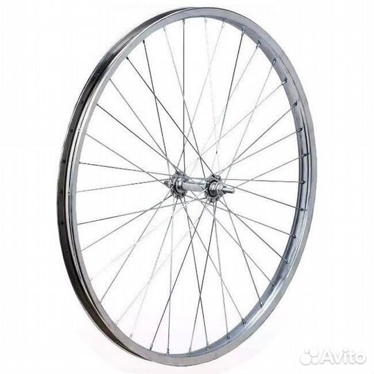 Обод 26 (хром) передний в сборе с втулкой