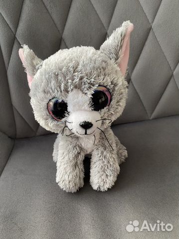 Котик плюшевый