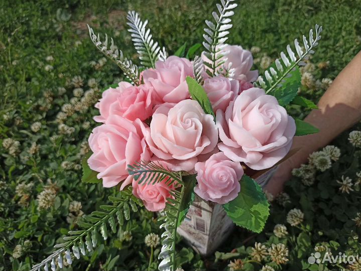 Букет цветов из мыла