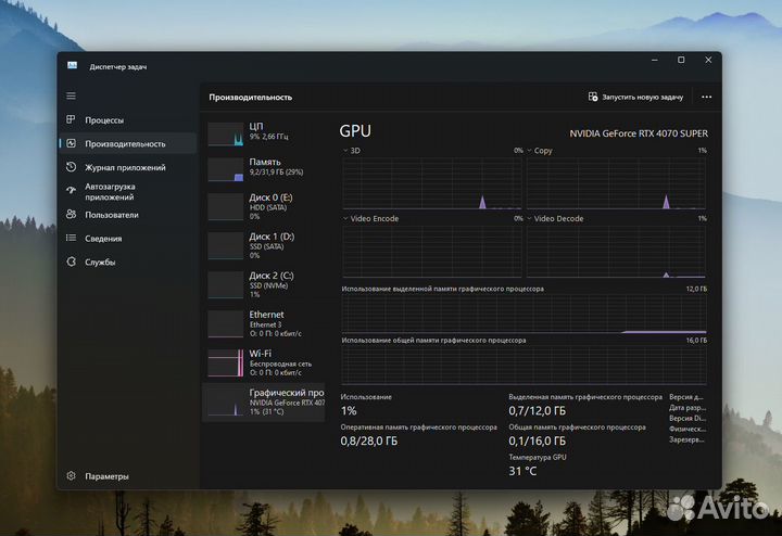 Видеокарта gigabyte GeForce RTX 4070 Ti super eagl