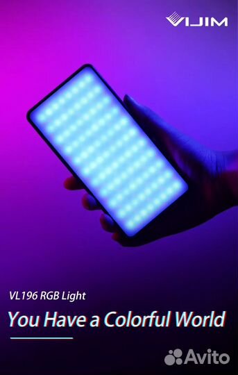 Карманный RGB LED свет 12 ватт Новый Ulanzi VL196