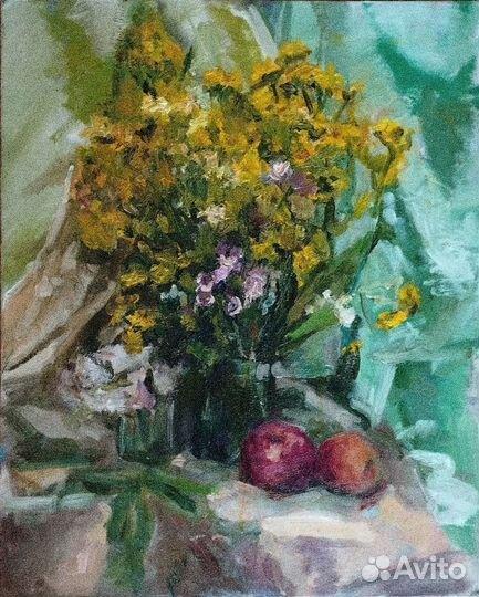 Картина натюрморт с цветами