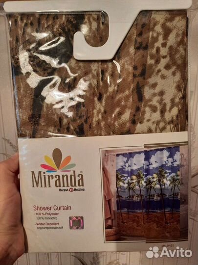 Штора для ванной новая
