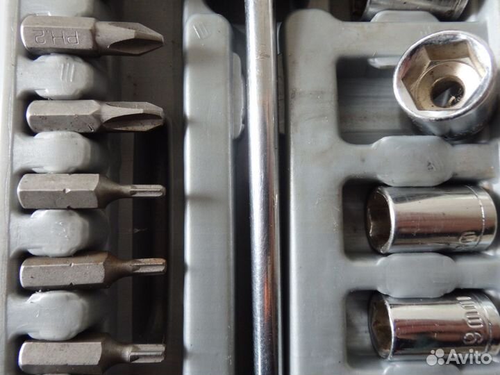 Б/У. Набор бит, сменных головок. Германия.21 предм