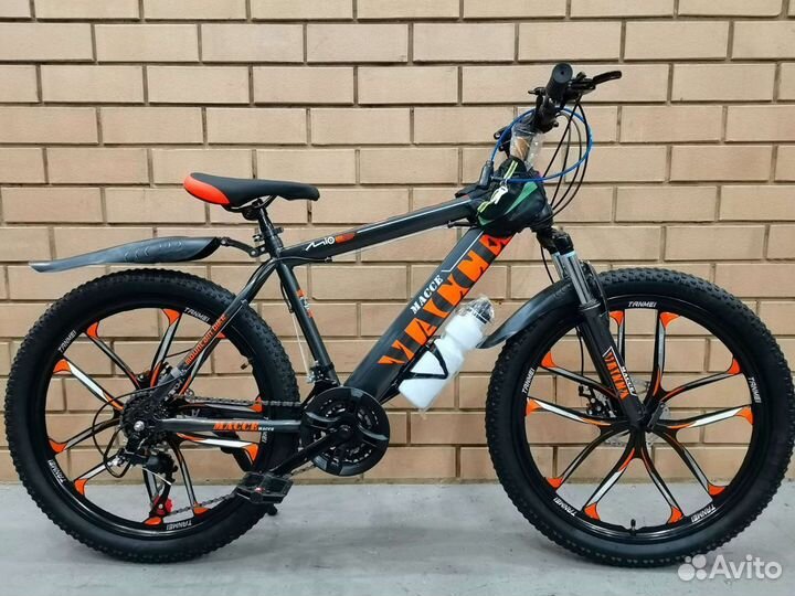 Горный скоростной велосипед на литых дисках 24дюйм