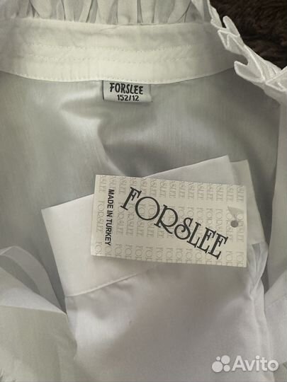 Блуза белая рубашка в школу для девочки