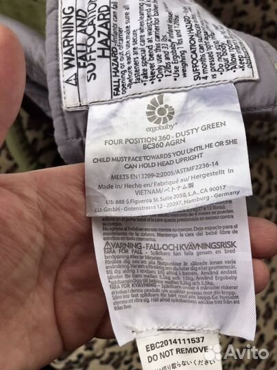 Эргорюкзак ergobaby 360