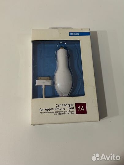 Автомобильная зарядка iPhone 4