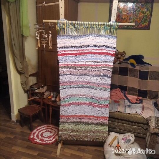 Коврик Полосатик домотканный