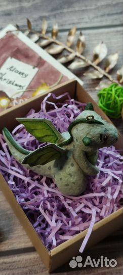 Ватная игрушка на ёлку 