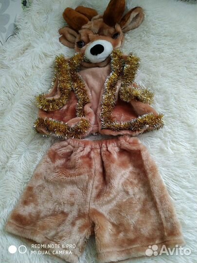 Продаю новогодний костюм оленёнка, на 5-8 лет