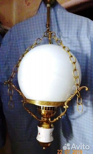 Бронзовая люстра времен СССР