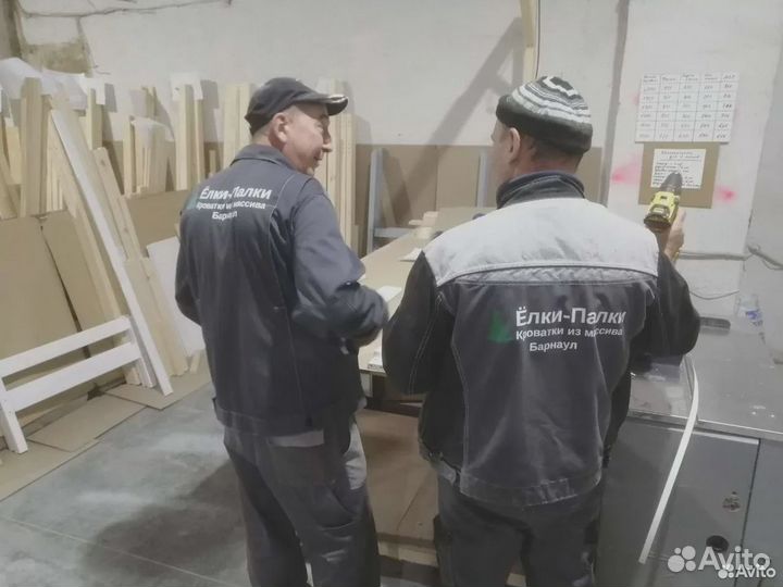 Детская кровать двуспальная Софа 2. Массив сосны