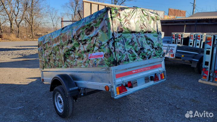 Легковой прицеп Крепыш 2.5/1.3 тент 105 см