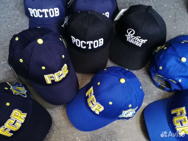 Бейсболка фк Ростов Fcr синие и жёлтые