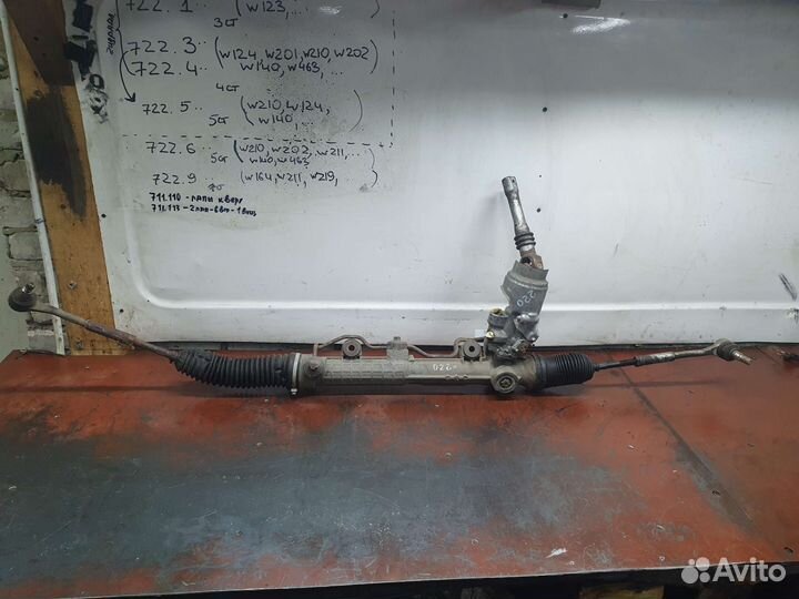 Рулевая рейка №49 mercedes w220 с датчиком