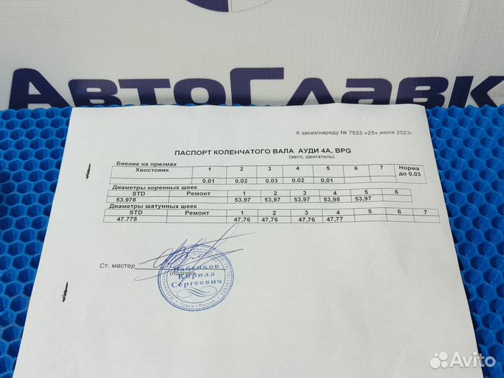 Коленвал Audi A4