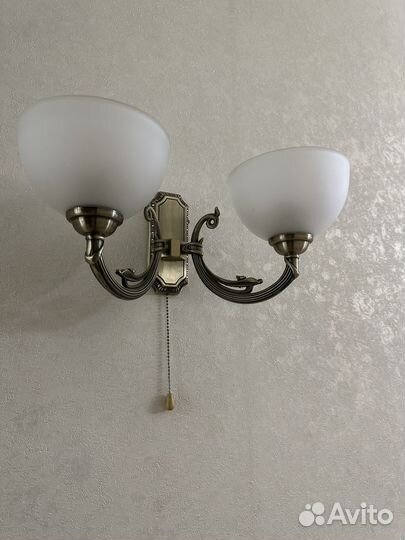 Светильник настенный бра бронза