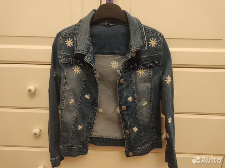 Джинсовая куртка для девочки, Mothercare