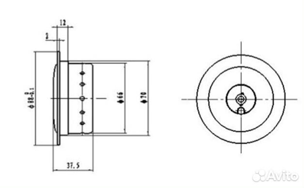 Пиропатрон SRS Airbag круглый 1-контактный P3