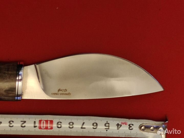 Нож разделочный,сталь Х12мф, Ковка, каленая,HRC62