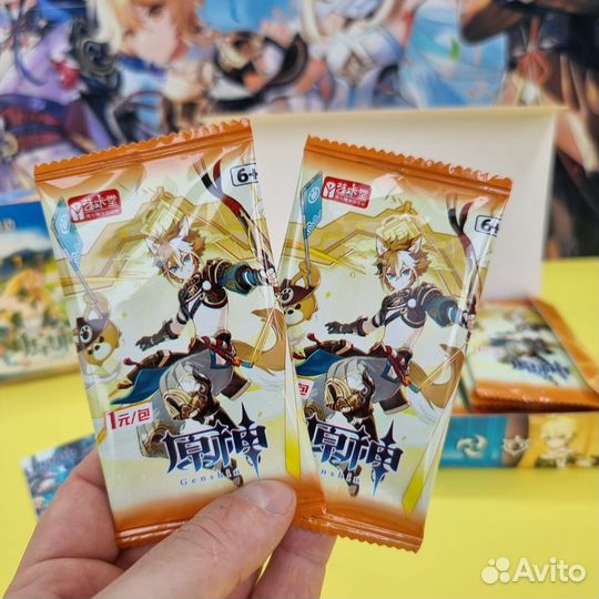 Коллекционные аниме карточки Геншин Импакт