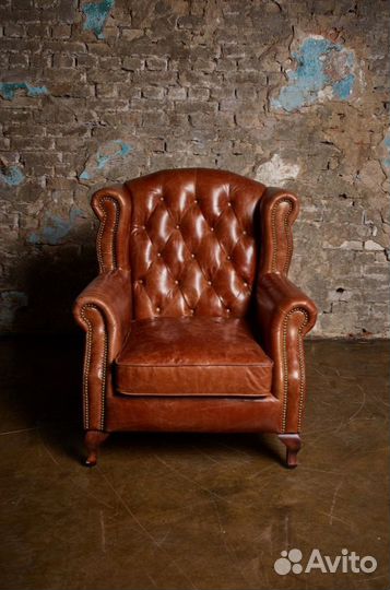 Кресло grandee quilted leather with buttons