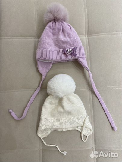 Шапка для девочки на 12m и 24m