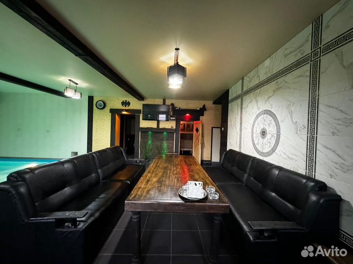 Баня сауна с бассейном