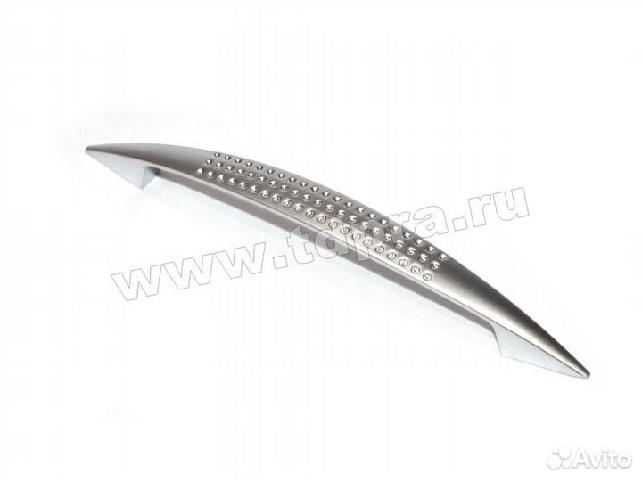 Ручка-скоба 128мм матовый хром Naktoli romb