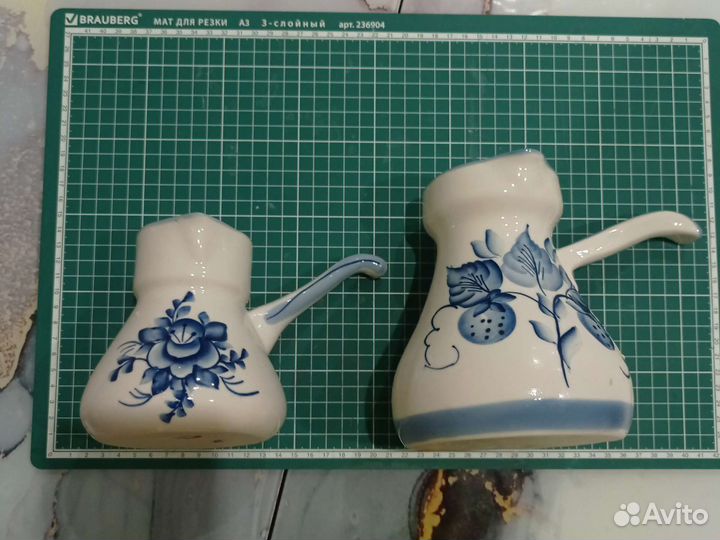 Турка. Молочник. Гжель