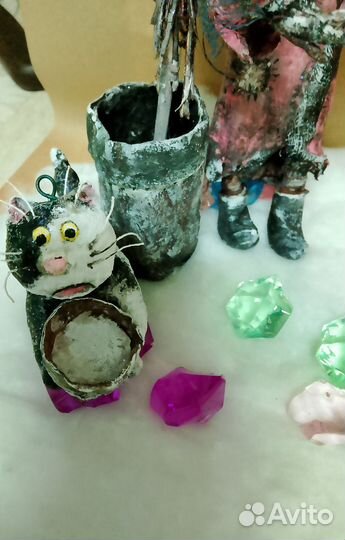 Ватные елочные игрушки