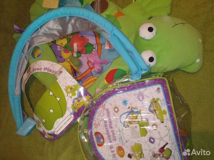 Переноска,развивающий коврик, бортики
