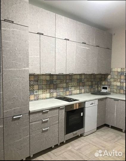 Кухня серая модульная новая