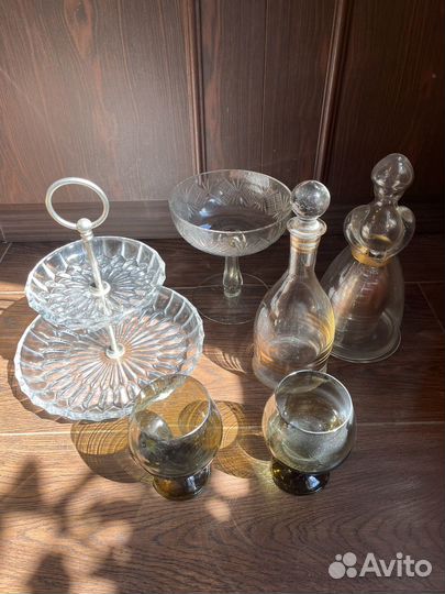 Совесткая посуда из стекла винтаж