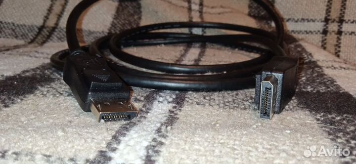Кабель DisplayPort - DisplayPort черный 1.8м