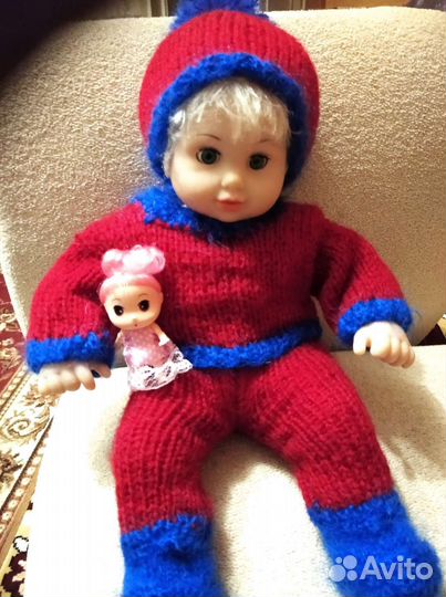 Кукла пупс мягконабивная