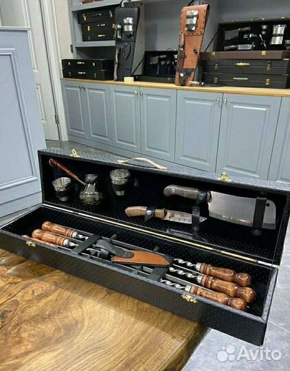 Шашлычный набор подарочный шампуров