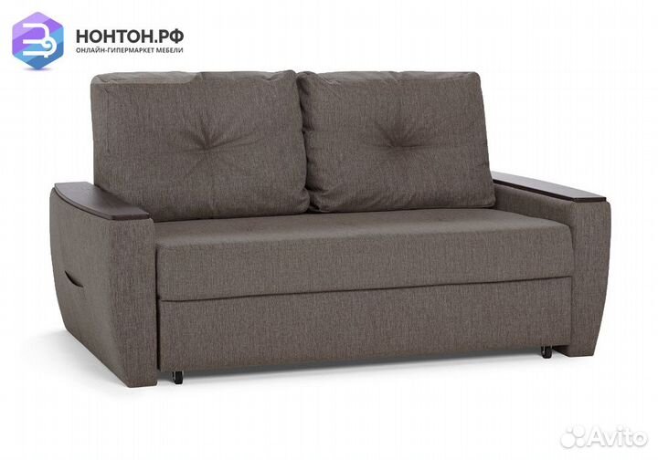 Диван еврокнижка Дубай светло-коричневый