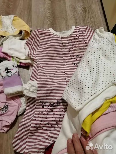 Вещи пакетом для девочки до года